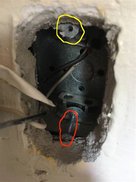 removing sheared screw from outlet box